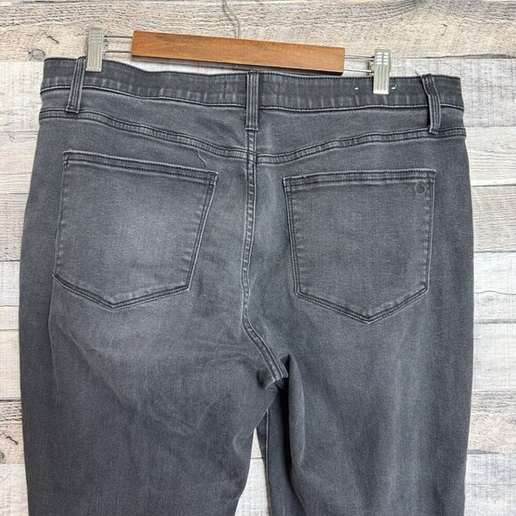 Lularoe Jeans Women 34 Dark Wash Magic Waistband Distressed Skinny Fit High Rise - Picture 4 of 9